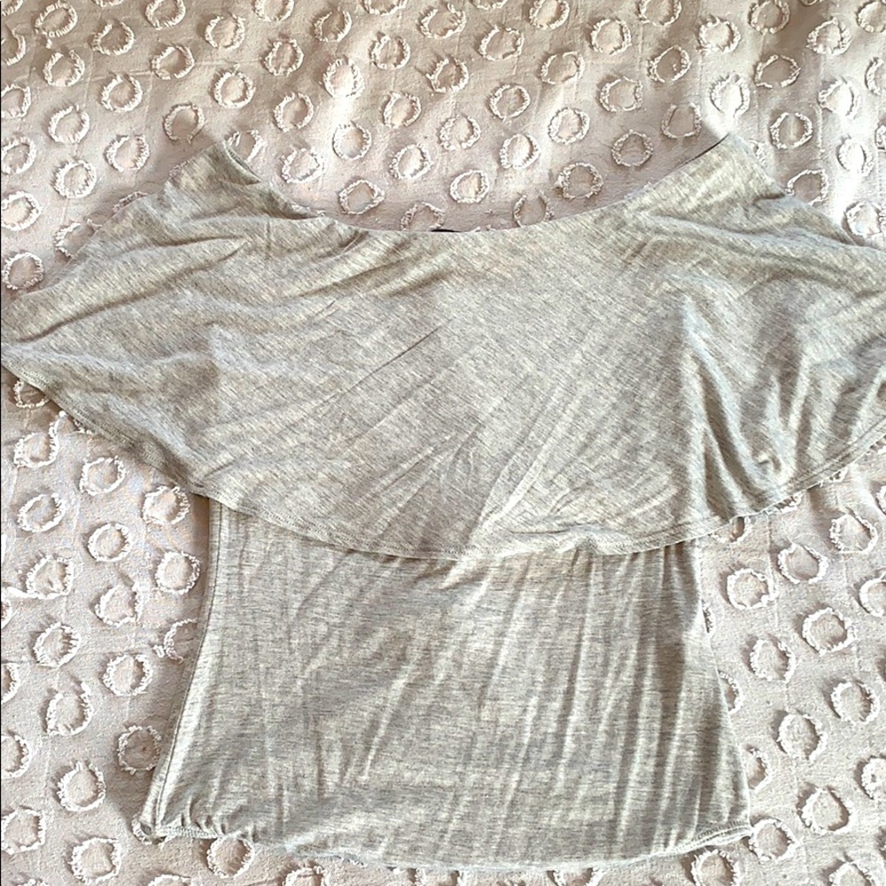 Off the Shoulder Gray Bodysuit
